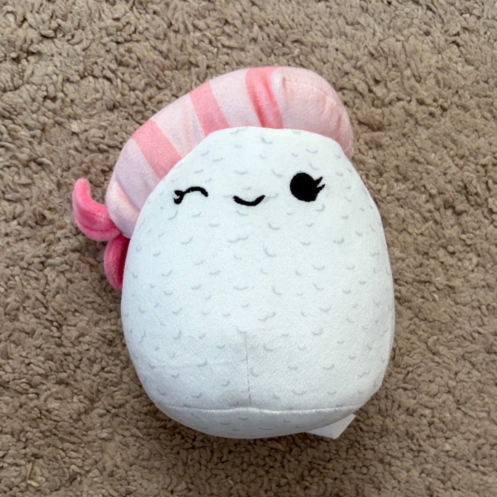 Squishmallows Pink and White Winking Plush
